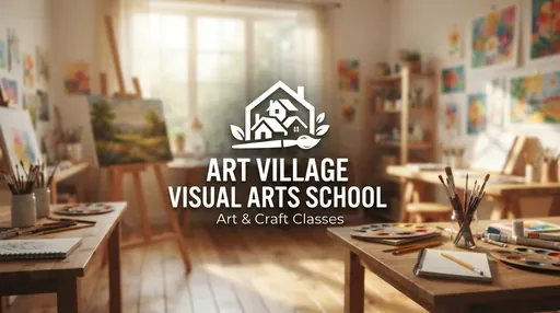Art Village Visual Arts School — AI illustration, not a venue photograph
