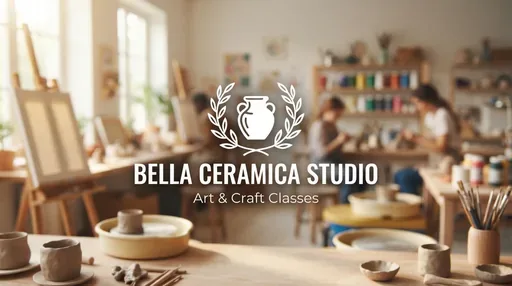Bella Ceramica Studio — AI illustration, not a venue photograph