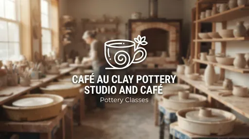 Cafe au Clay Studios — AI illustration, not a venue photograph