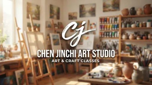 Chen Jinchi Art Studio — AI illustration, not a venue photograph
