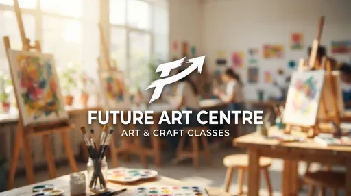 Future Art centre — AI illustration, not a venue photograph