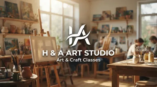 H & A Art Studio — AI illustration, not a venue photograph