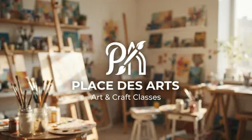 Place des Arts — AI illustration, not a venue photograph
