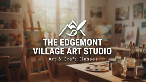 Edgemont Village Art Studio — AI illustration, not a venue photograph