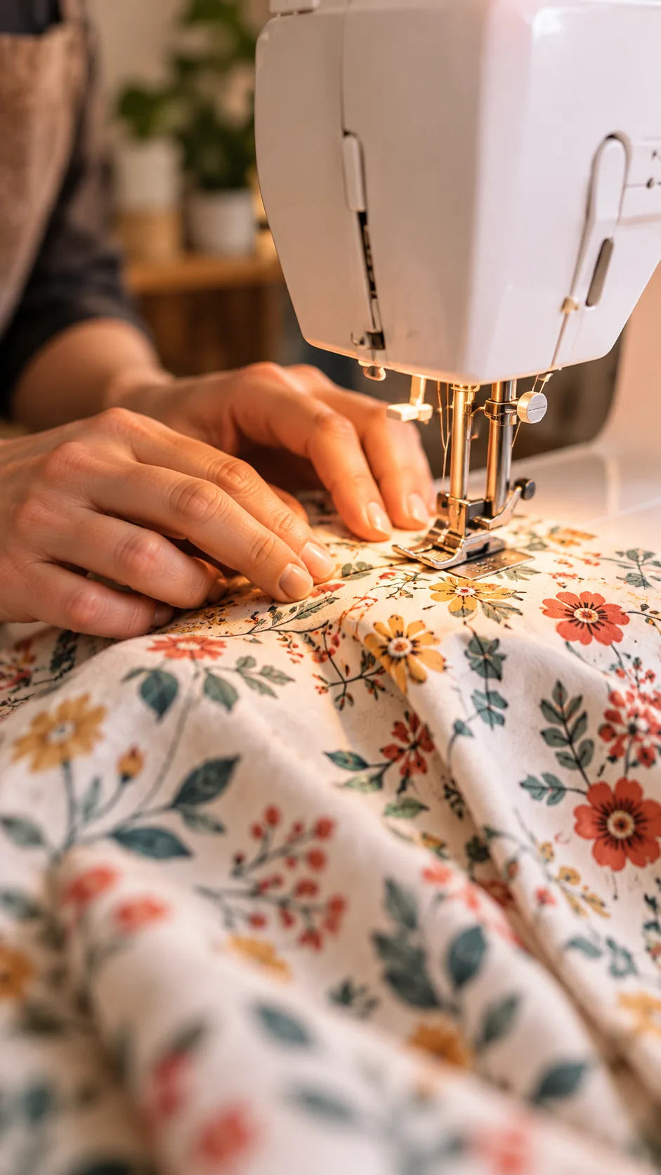 Sewing a patterned fabric project
